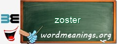 WordMeaning blackboard for zoster